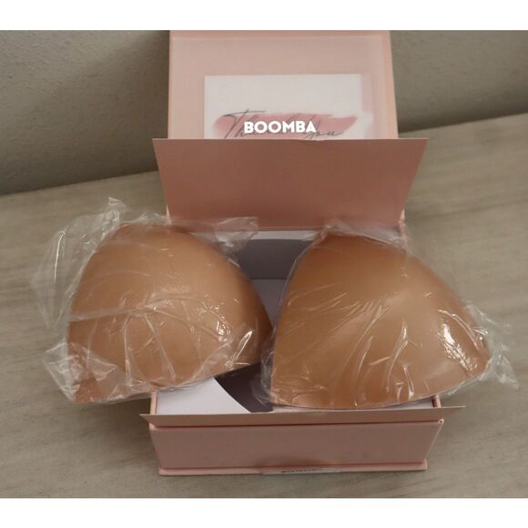 Boomba Women's Sz Medium Beige Invisible Double-Sided Sticky Lift Inserts - Picture 3 of 8